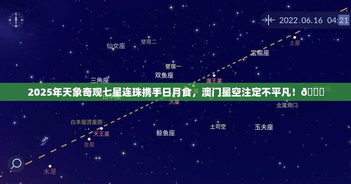 2025年天象奇观七星连珠携手日月食，澳门星空注定不平凡！🚀