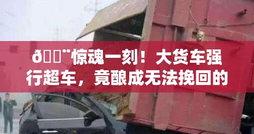 🚨惊魂一刻！大货车强行超车，竟酿成无法挽回的悲剧💔